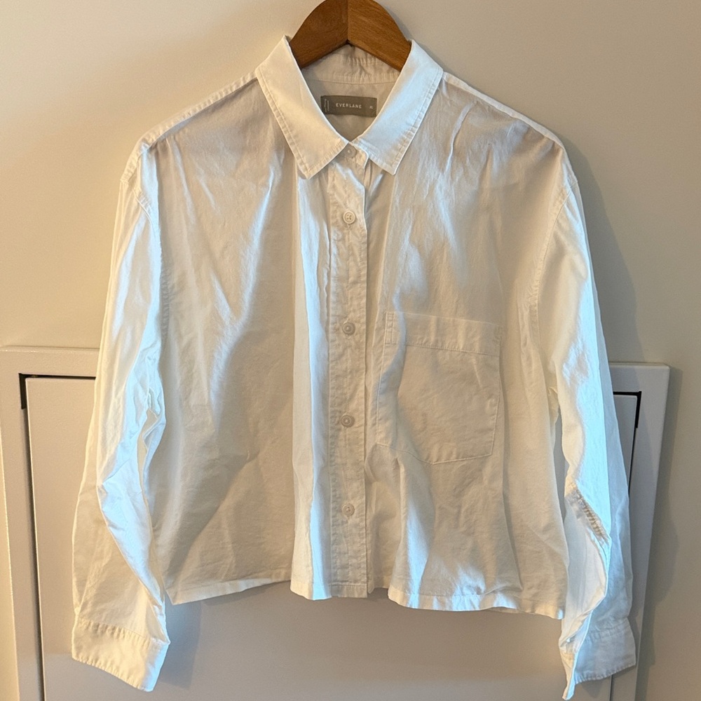 Everlane White Button-Down Shirt